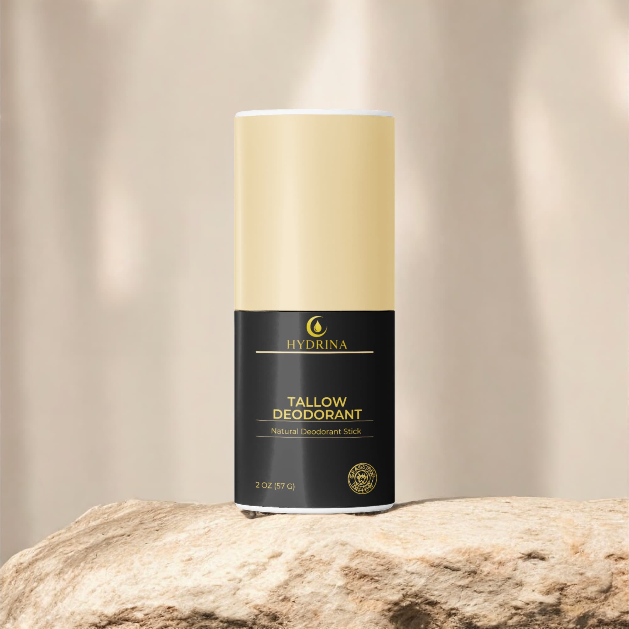 Hydrina Tallow Deodorant – Bergamot + Botanicals